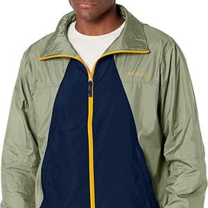 🆕Columbia Men's Point Park Windbreaker, Large - Collegiate Navy/Safari, NWT